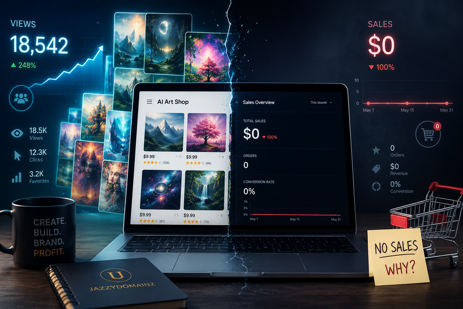 Why Your AI Image Listings Get Views But No Sales